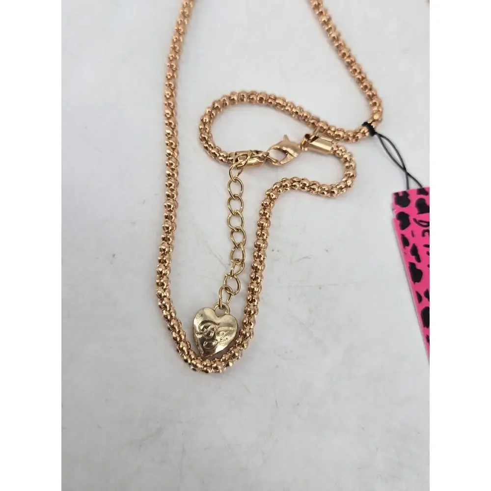 Y2K Bling Whimsical Rhinestone Frog Pendant Necklace Betsey Johnson NOS
